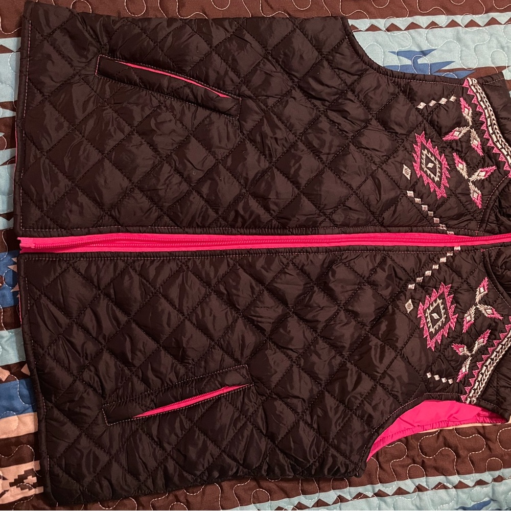 Cowgirl Hardware Pink Quilted Vest